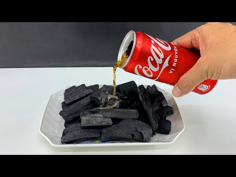 Mix Coca Cola with Charcoal 😱 You Will not Believe the Incredible Result