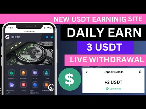 New asd-usdt mining site 2024 | best trusted earning website | daily income 5 usdt