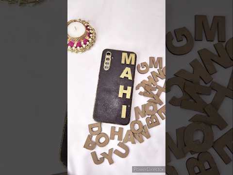 Phone cover making at home with name 🥰#diy #shorts