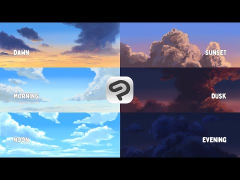 How to Draw the Sky for Anime Background from Dusk 'till Dawn - Clip Studio Paint Drawing Tutorial