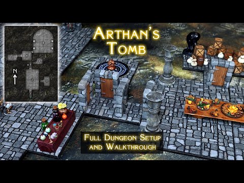 Arthan's Tomb - Dungeons and Dragons FULL Dungeon Layout & Walkthrough