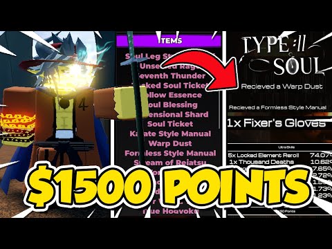 Type Soul *NEW* Spending $1500 Getting Free Fixers Gloves!! (CODES)