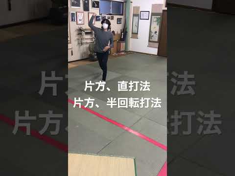 【遊び技】手裏剣　直打法と半回転打法同時打ち  How to throw No spin and half spin at the same time