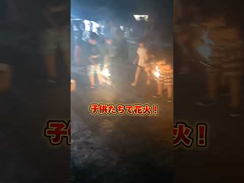 町内の納涼祭#納涼祭#夏#vlog#bbq#焼きそば#花火#子供#田舎暮らし#祭り