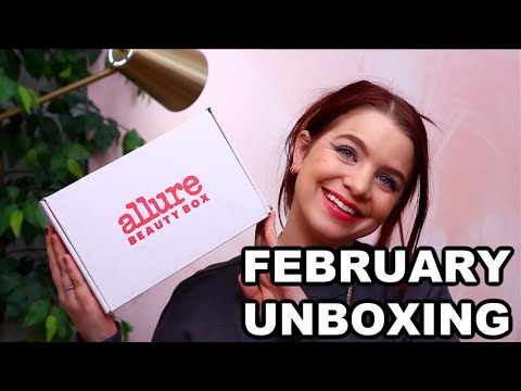 FEBRUARY 2022 ALLURE BEAUTY BOX UNBOXING