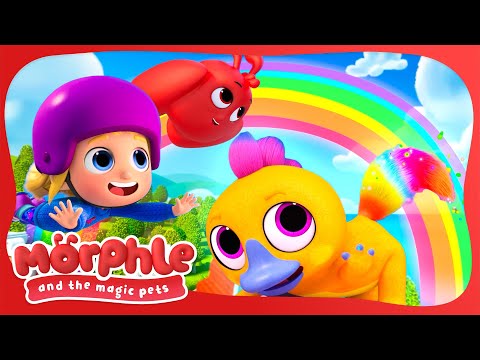 Can you Hug a Rainbow? | Morphle and the Magic Pets | Available on Disney+ and Disney Jr