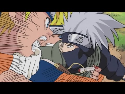 NARUTO GETS FOOLED BY KAKASHI'S SUBSTITUTION JUTSU