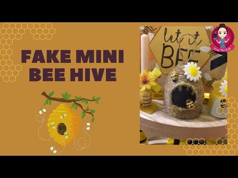 Let’s make a Mini Beehive with a styrofoam Easter Egg! #fakebake #beehive #peepthisyall