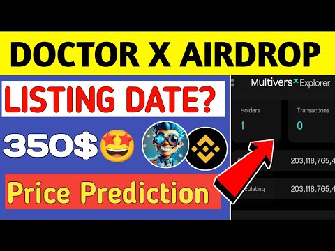 Doctorx airdrop price prediction || Doctorx airdrop new update || Doctorx token price