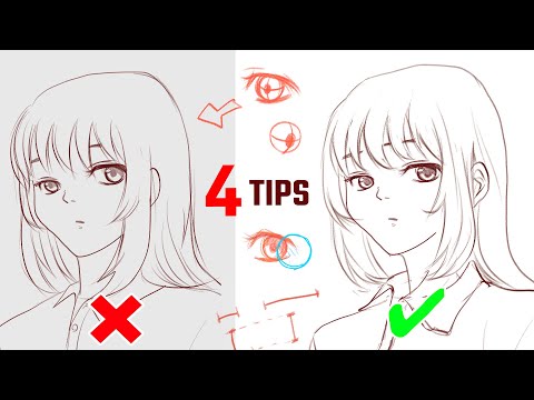 👀How to draw eyes | face Proportions🎨4 TIPs for IMPROVING YOUR ART