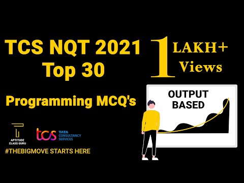 Explanation of Top 30 TCS NQT  Programming & Coding MCQ's| TCS NQT Coding Questions |