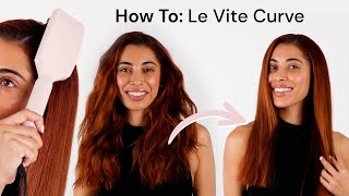 How To Use Le Vite Curve Ceramic Straightening Brush from L’ange