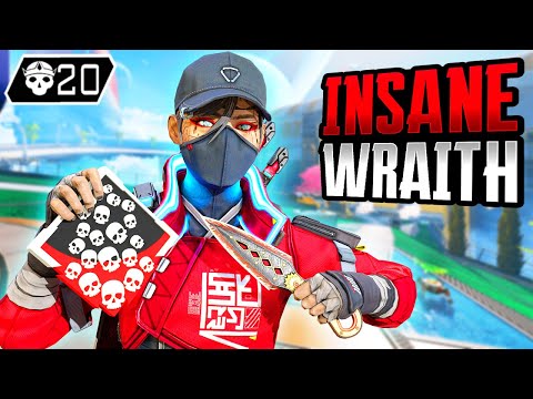 EXTREME SKILL WRAITH 20 KILLS GAME (Apex Legends Gameplay)