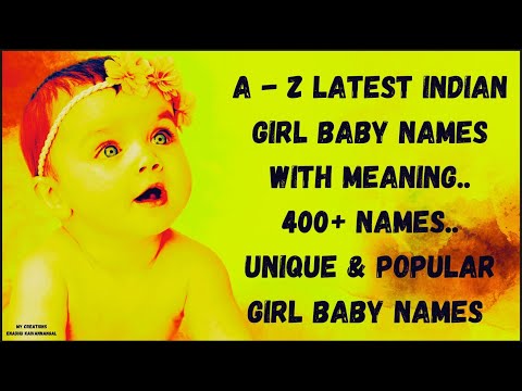 indian baby girl names in English  with meanings | A-Z