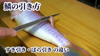 How to Scale Fish in 2 Different Ways - How to Make Yuan-style Grilled Amadai【English subtitles】