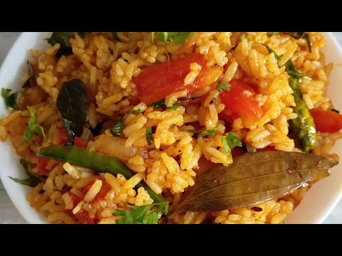 Tomato Rice Recipe | Lunch Box Recipe |Rice Recipe #food #lunch #globalbawarchi