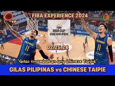 Gilas Pilipinas vs Chinese Taipie (Live)  | Fiba Asia Cup 2024 | Phil.Sports Arena | 022524