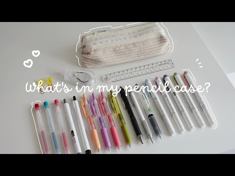 What's in my pencil case?✏️ cute stationery🐰🥞