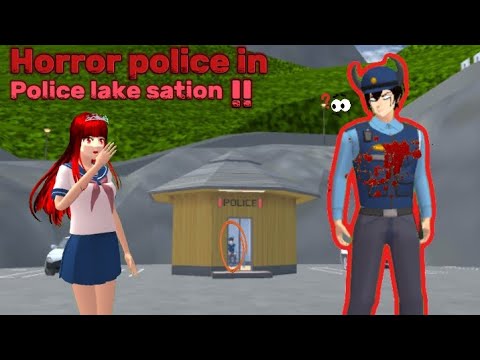 This Police was creepy! كانت هذه الشرطة مخيفة! Sakura School Simulator