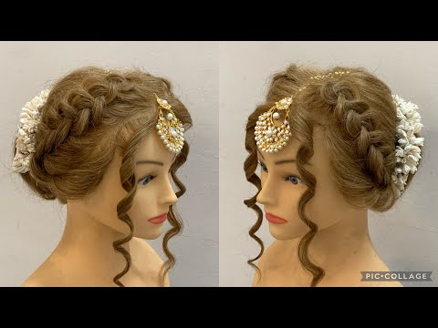 Very Beautiful Hairstyle With Gajra | Bun Hair style easy method