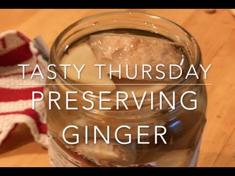 Preserving ginger - a Tasty Thursday video