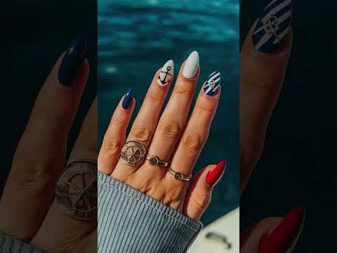 Sail into Summer with Nautical Nail Art