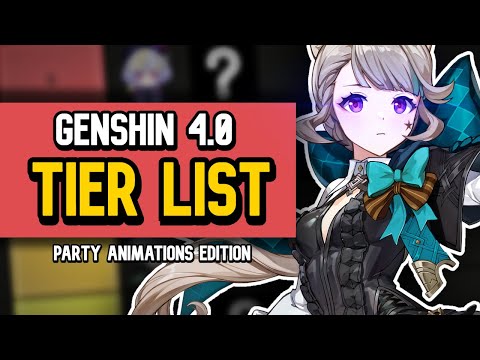 Ranking EVERY Genshin Character's PARTY ANIMATIONS! | Genshin Tier List 4.0 | Genshin Impact