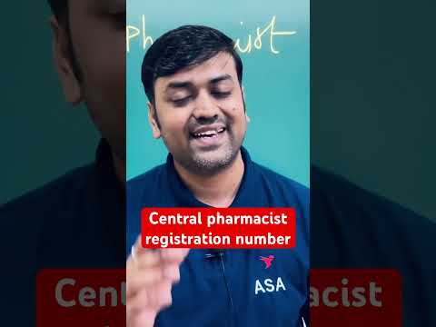 Central Pharmacist Registration Number #amarsayaracademy