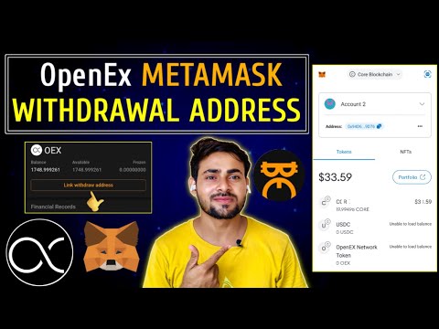 OpenEx Metamask Withdrawal Address 🤩| OEX Core Mining Withdrawal Address || Core OEX Mining Update