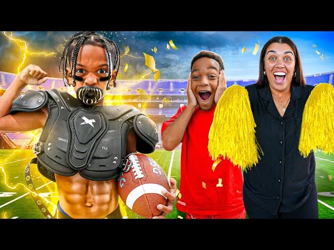 #1 YOUTH FOOTBALL PLAYER IN THE COUNTRY GOES TO THE NFL **CRAZY GAME**