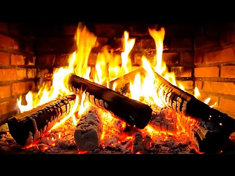 🔥 Cozy Fireplace 4K (12 HOURS). Fireplace with Crackling Fire Sounds. Fireplace Ambience