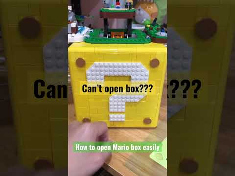 How to open Lego super Mario box easily! 如何輕鬆開啟瑪利歐磚塊！#lego #樂高 #supermario #toys #玩具