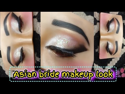 Asian bridal makeup tutorial step by step for beginners #bridaleyemakeup  #pakistanibridalmakeup