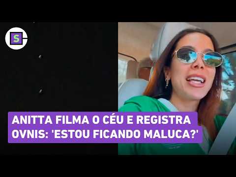 Anitta flagra supostos OVNIs no céu de Miami, nos Estados Unidos, e mostra em vídeo; 'Tô maluca?'