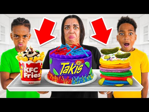 EATING OUR MOM'S NEW PREGNANT FOOD CRAVINGS!!