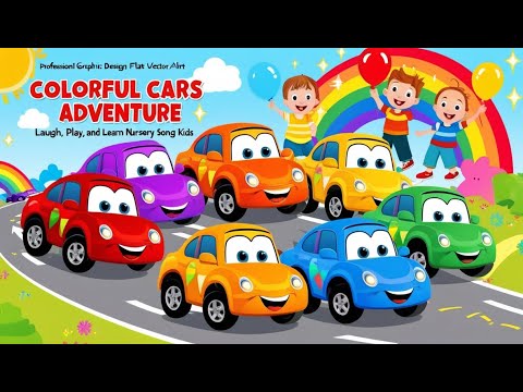 Colorful Cars Adventure|| Laugh Play and Learn|| Wow Babies|| Nursery Song For Kids||#kidssongs