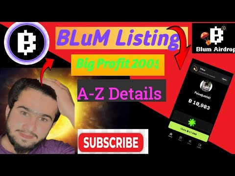 How To create BlumAccount |Blum working| blum wallet| Blumlisting withdrawal process A•Z|Blum profit