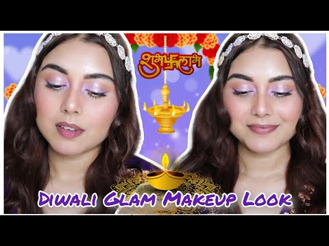 Diwali Glam Makeup Look | Festive Makeup Tutorial 2024 |  Glowy Dewy Look for Diwali Parties ✨