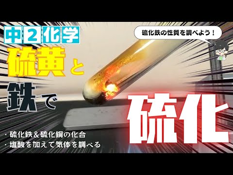 硫化鉄＆硫化銅を作ろう！【硫化水素の性質】