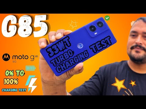 Moto G85 Charging Speed test Review | Motorola Speed Test 🔥