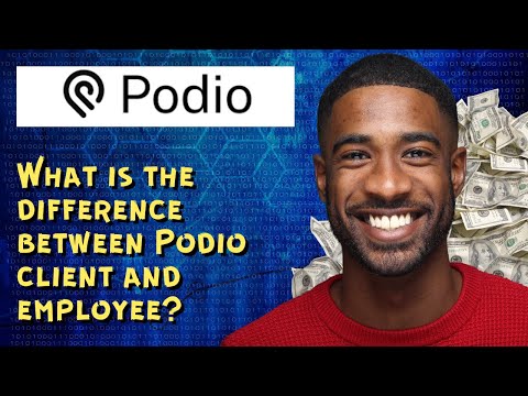 What is the difference between Podio client and employee