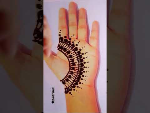 Easy dots mehndi design trick #mehndi #youtubeshorts #shortvideo #viralvideo