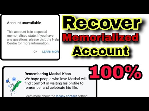 How to open memorialized account || Memorialized Account kaysi open kare || New trick 2021😜.