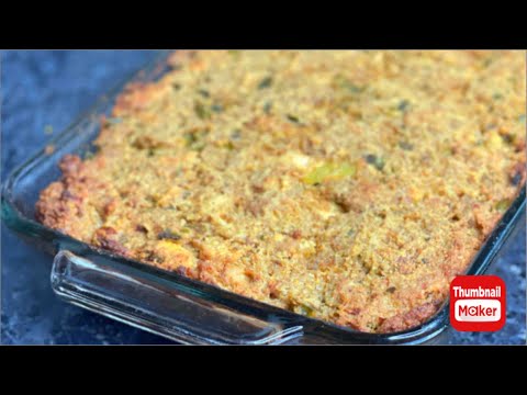 Southern Cornbread Dressing with Chicken | Cornbread Dressing #cornbreaddressing #dressing #sidedish