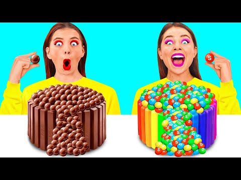 Cake Decorating Challenge | Eating Only Sweet 24 Hours by BaRaDa Challenge