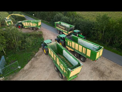 Maisernte 2023! Maishäckseln mit Krone Technik / Fendt 1050 & JohnDeere 8R Traktor !  (Teil 2)