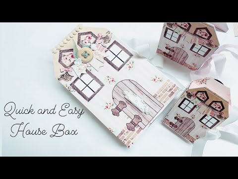 Print and Make Quick and Easy House Box