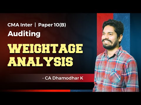 CMA INTER  AUDITING ABC  ANALYSIS || DEC 2024 || BY CA DHAMODHAR K