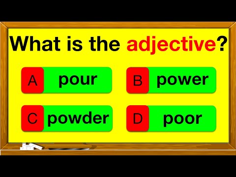 ADJECTIVES QUIZ 🤔 📚 | Find the adverbs in the sentence | English Grammar | Parts of speech