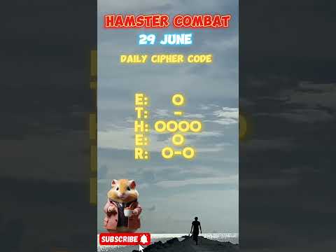 hamster combat daily cipher code today 29 june. | cipher code today